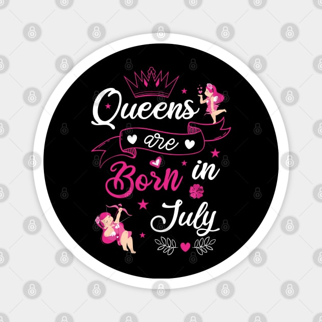 Queens are born in July Magnet by artdise